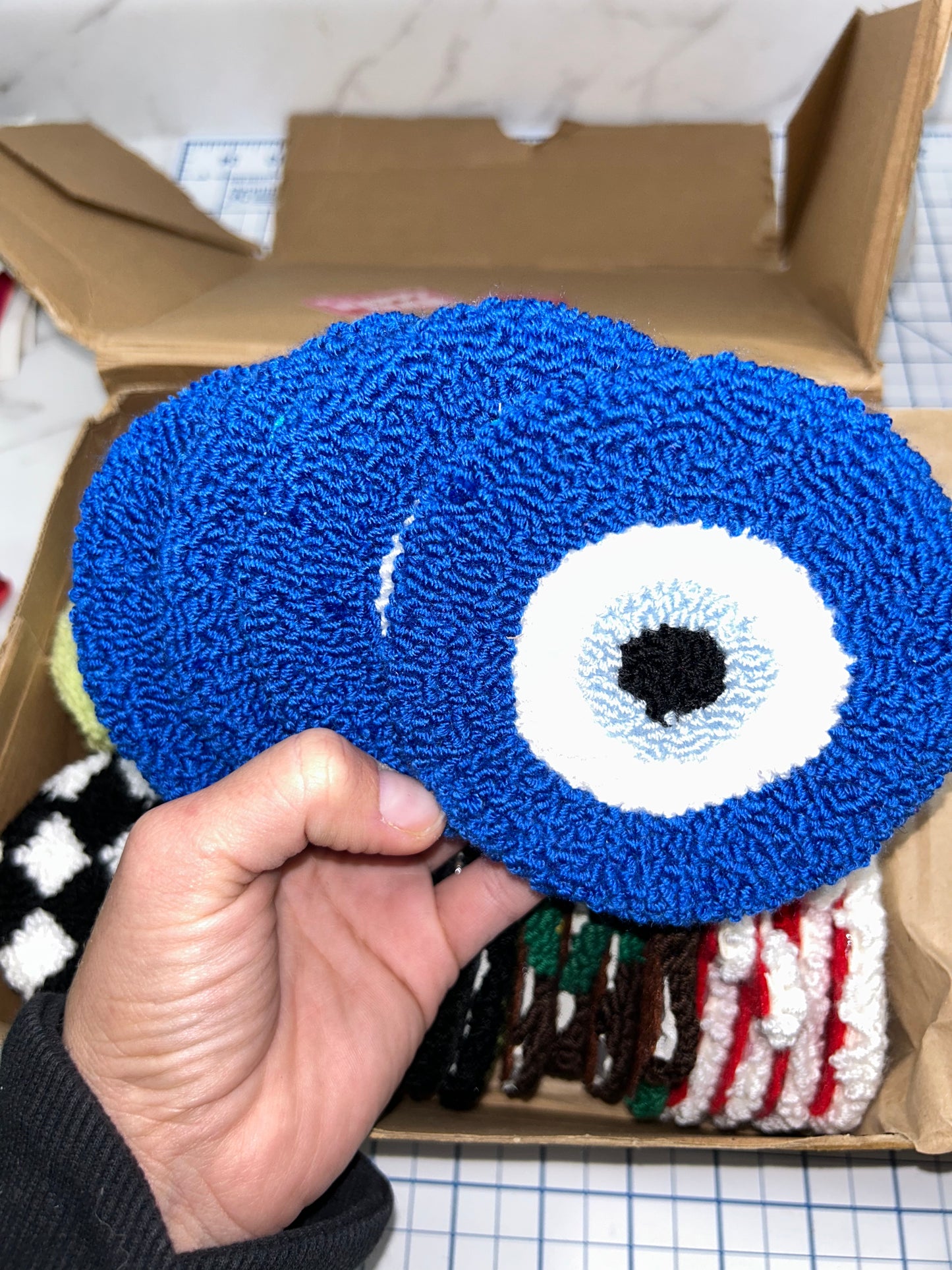 Evil Eye Mug Rug