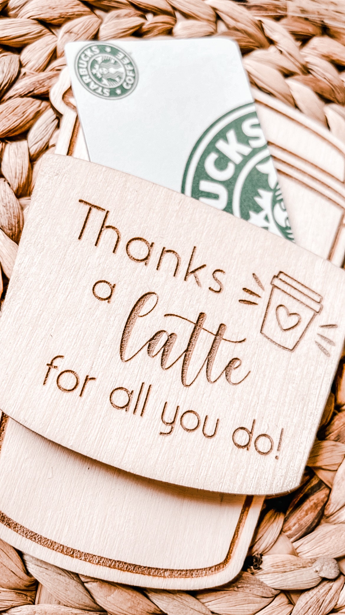 Thank You A Latte Gift Card Holder