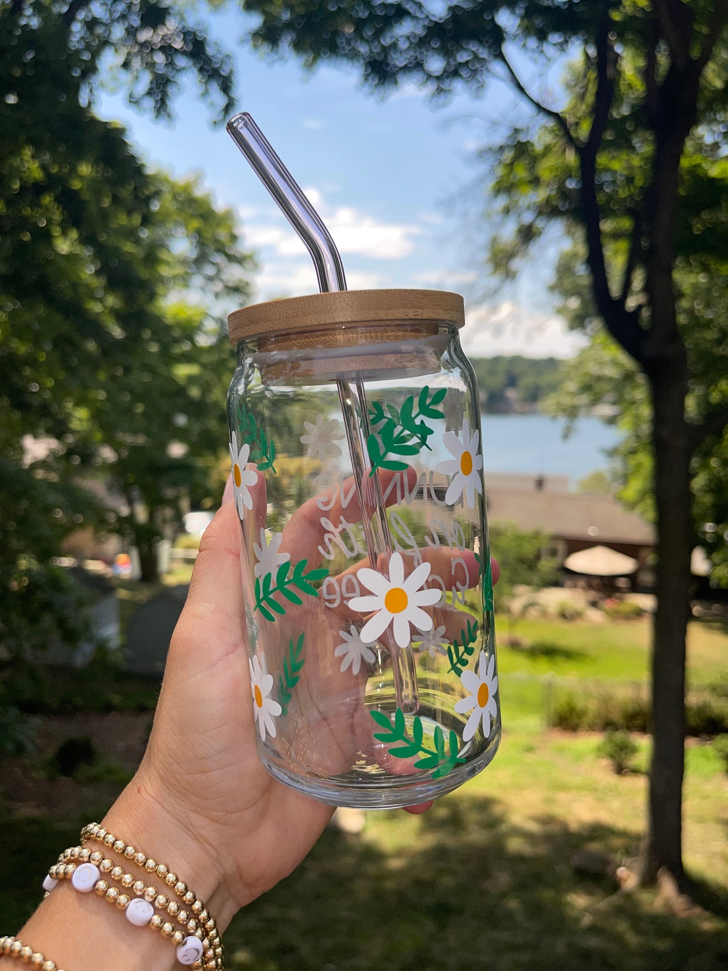 Running on Faith and Coffee Beer Can Glass