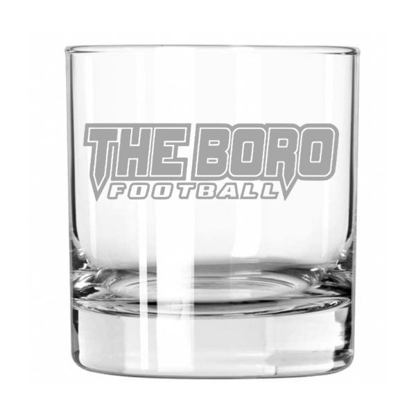 Edinboro "The Boro" Football Rocks Glass