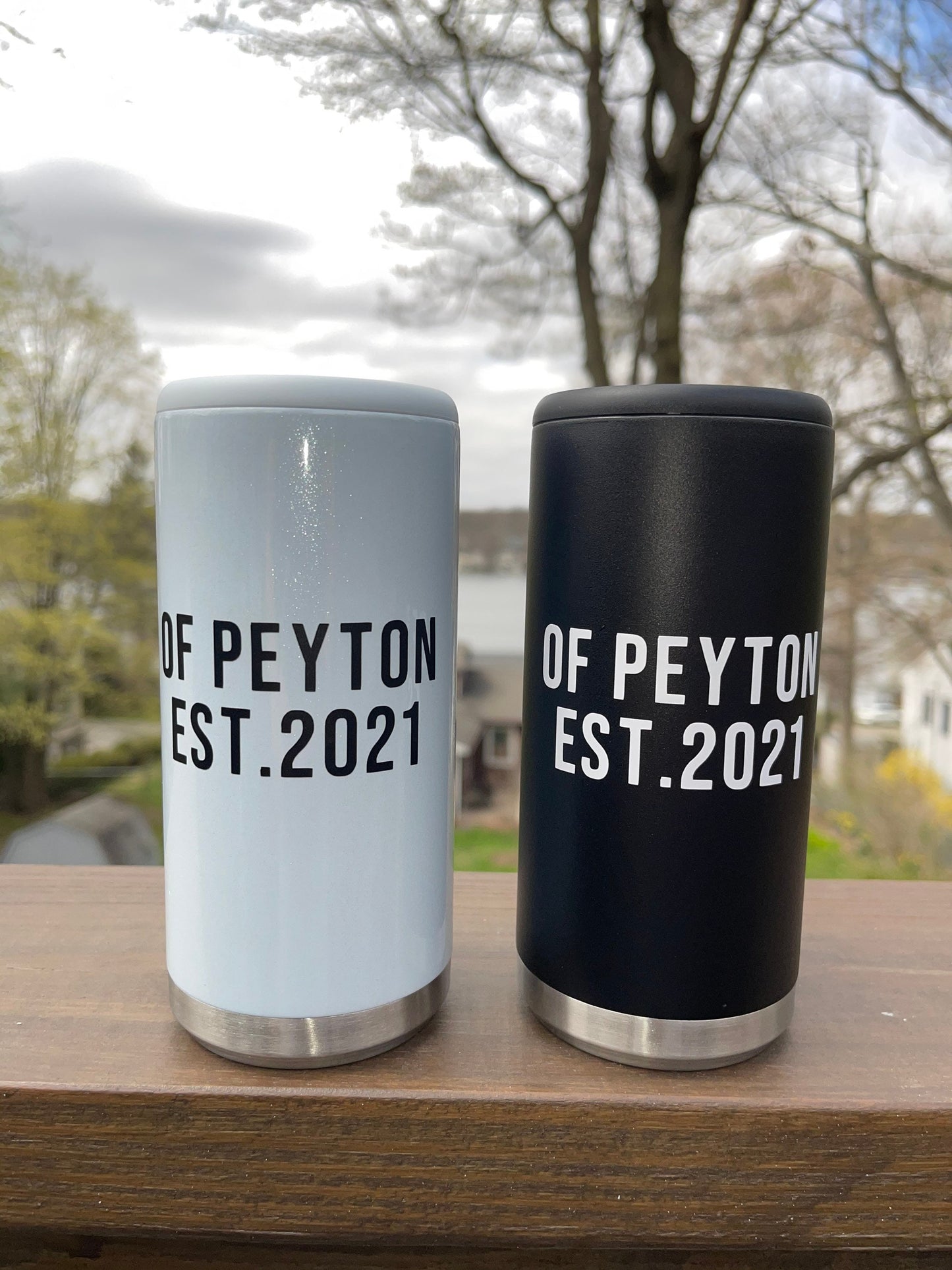 Godparents Slim Can Cooler Set | Godmother Gift | Godfather Gift | Godparents Gift | Slim Can Cooler