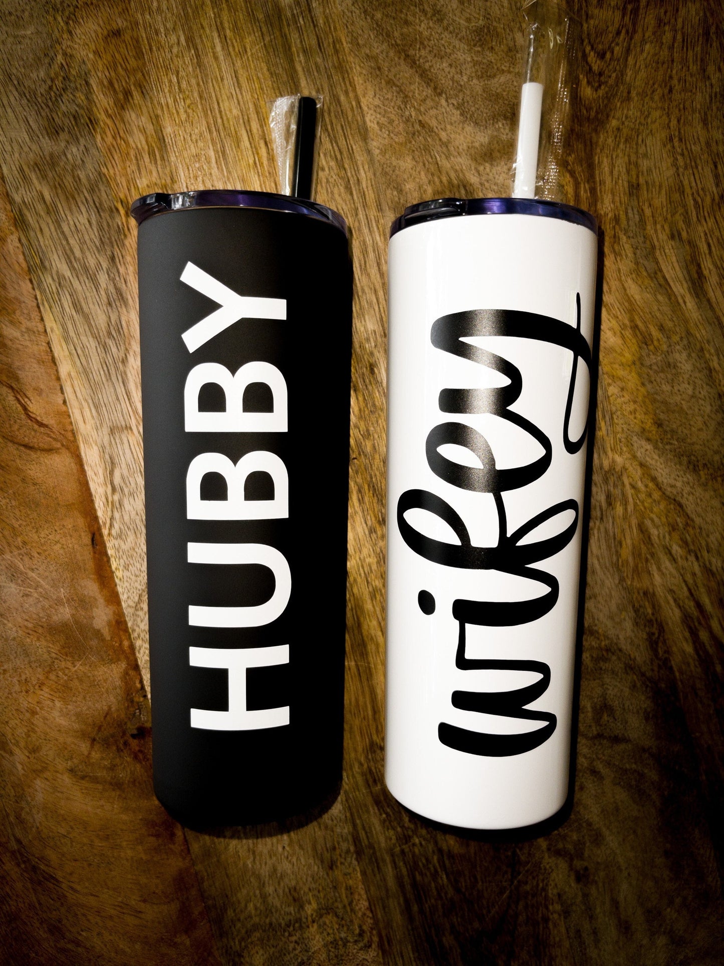 Mr and Mrs Tumbler Set | Mr and Mrs Gift Set |Engagement Gift | Hubby and Wifey | Bridal Shower Gift | Honeymoon Gift | Wifey Tumbler