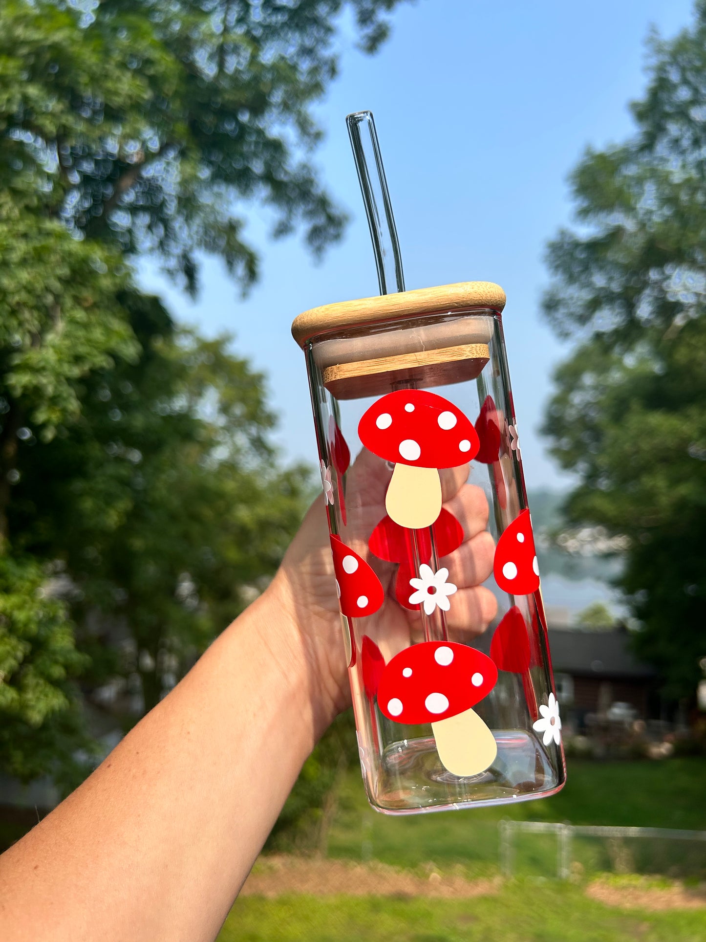 Mushroom Square Glass