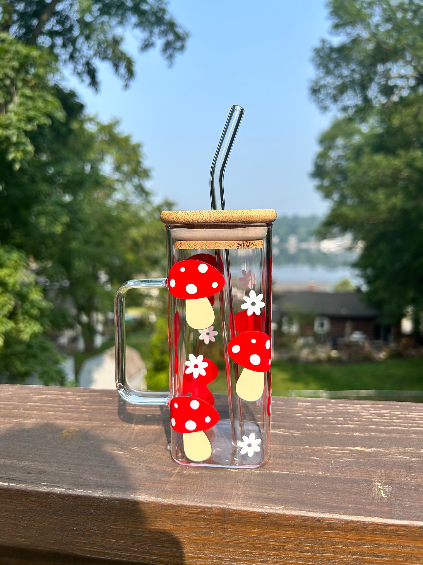 Mushroom Square Glass