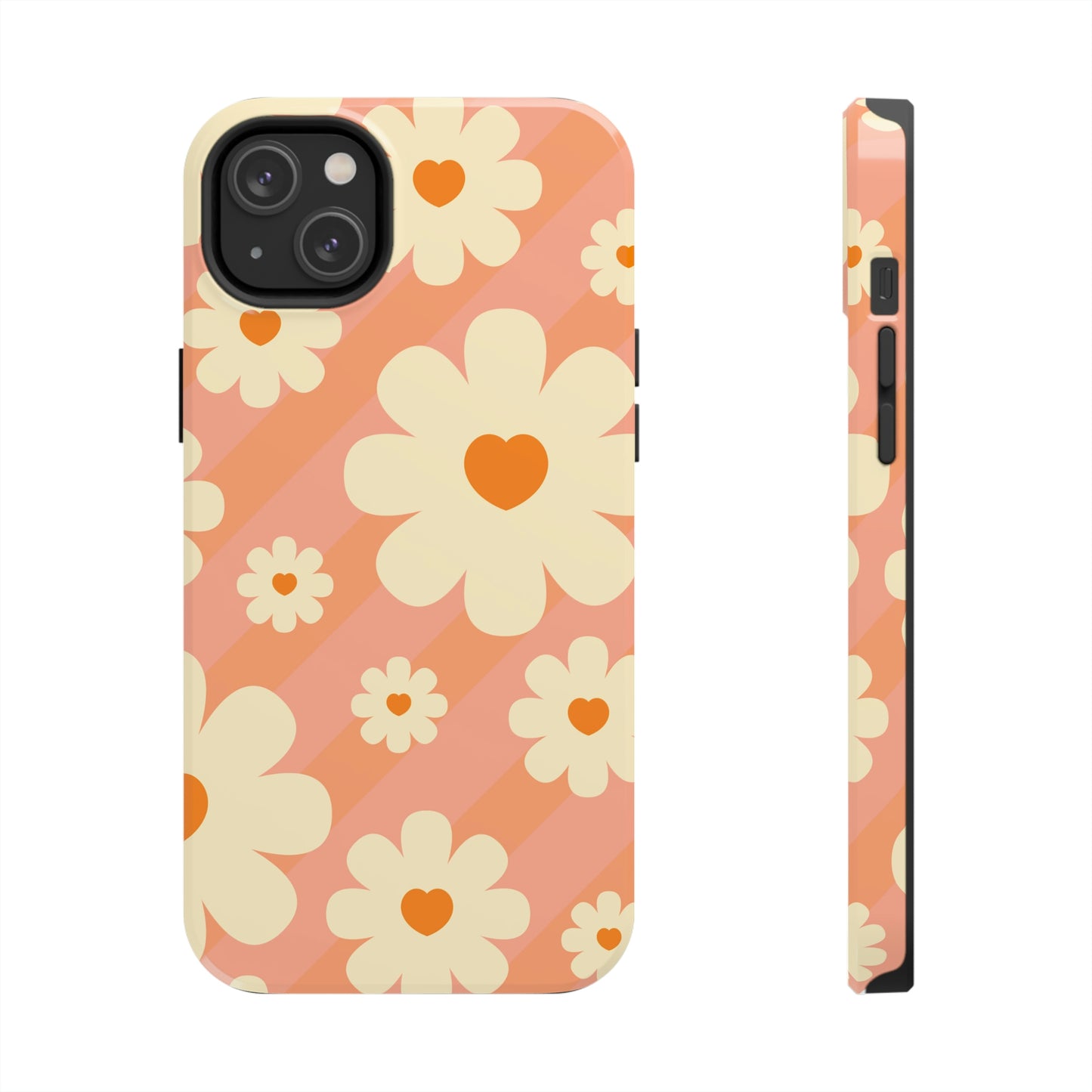 Retro Floral iPhone Case, iPhone 14 Tough Phone Case, Impact Resistant Phone Case