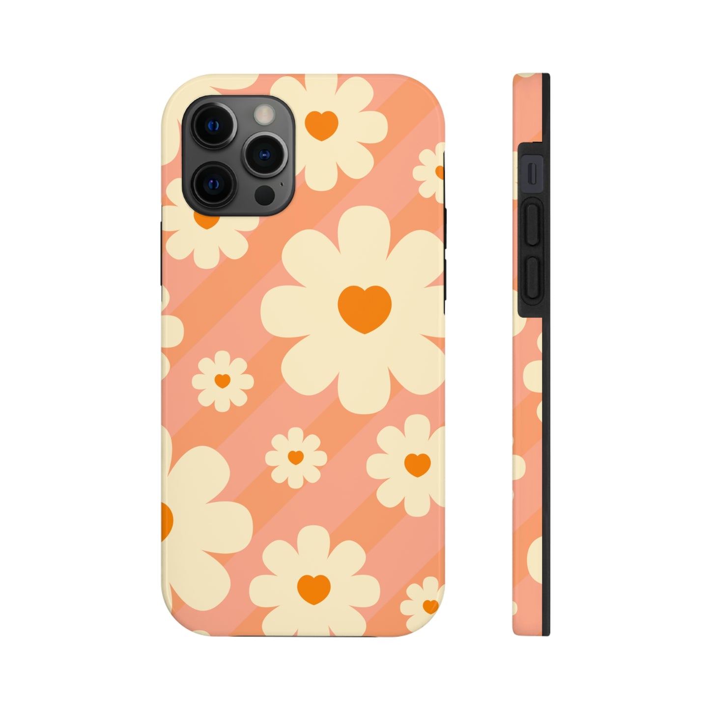 Retro Floral iPhone Case, iPhone 14 Tough Phone Case, Impact Resistant Phone Case