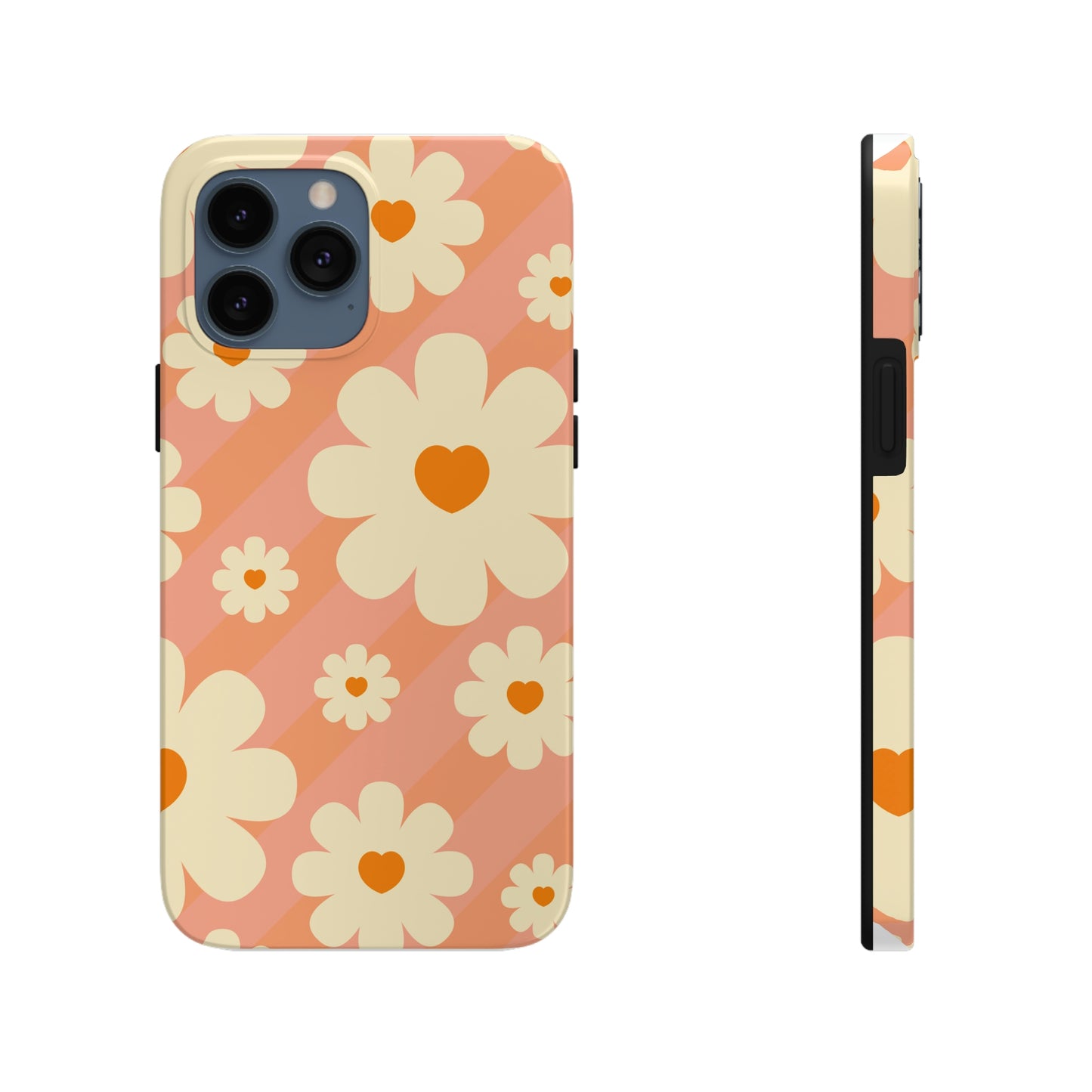 Retro Floral iPhone Case, iPhone 14 Tough Phone Case, Impact Resistant Phone Case
