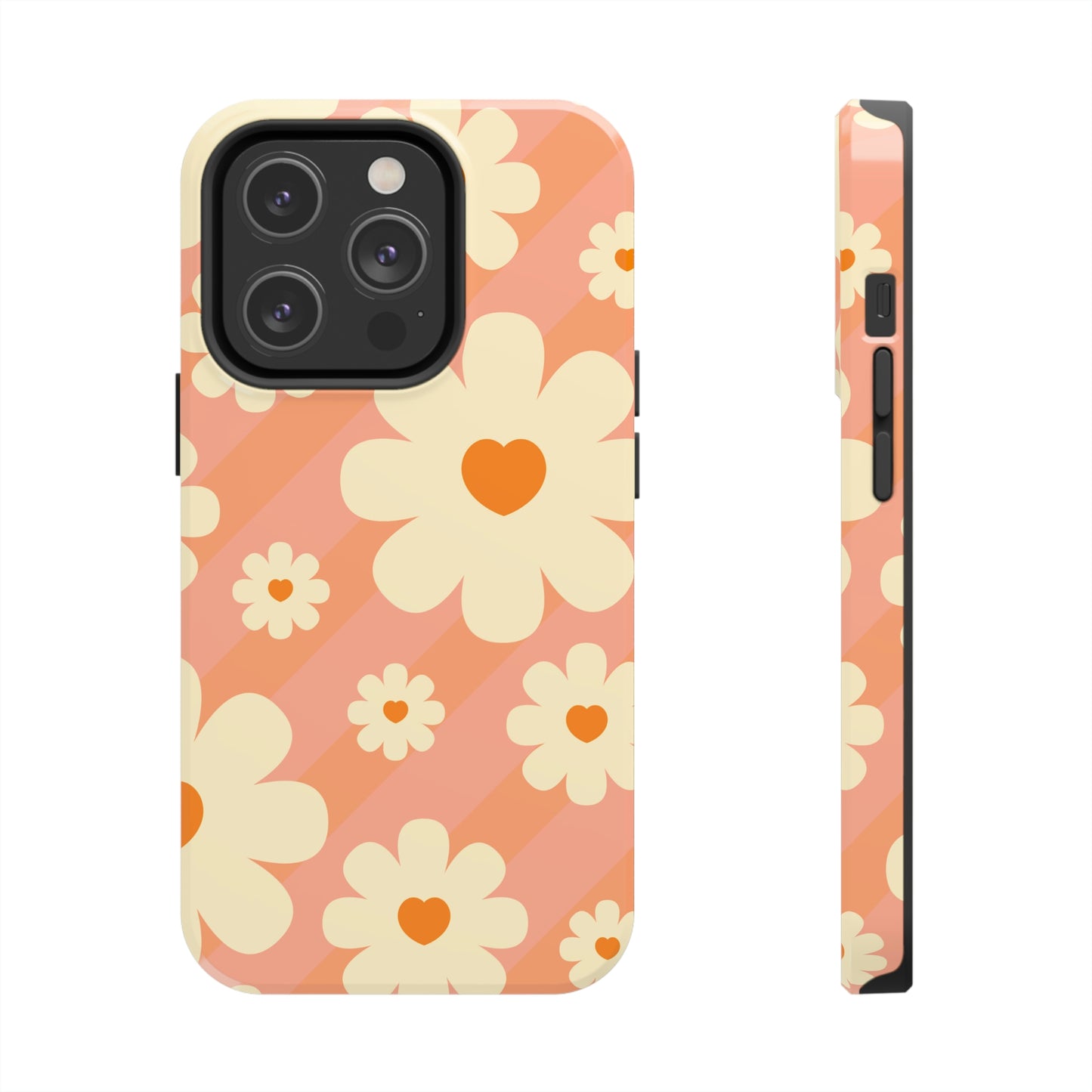 Retro Floral iPhone Case, iPhone 14 Tough Phone Case, Impact Resistant Phone Case