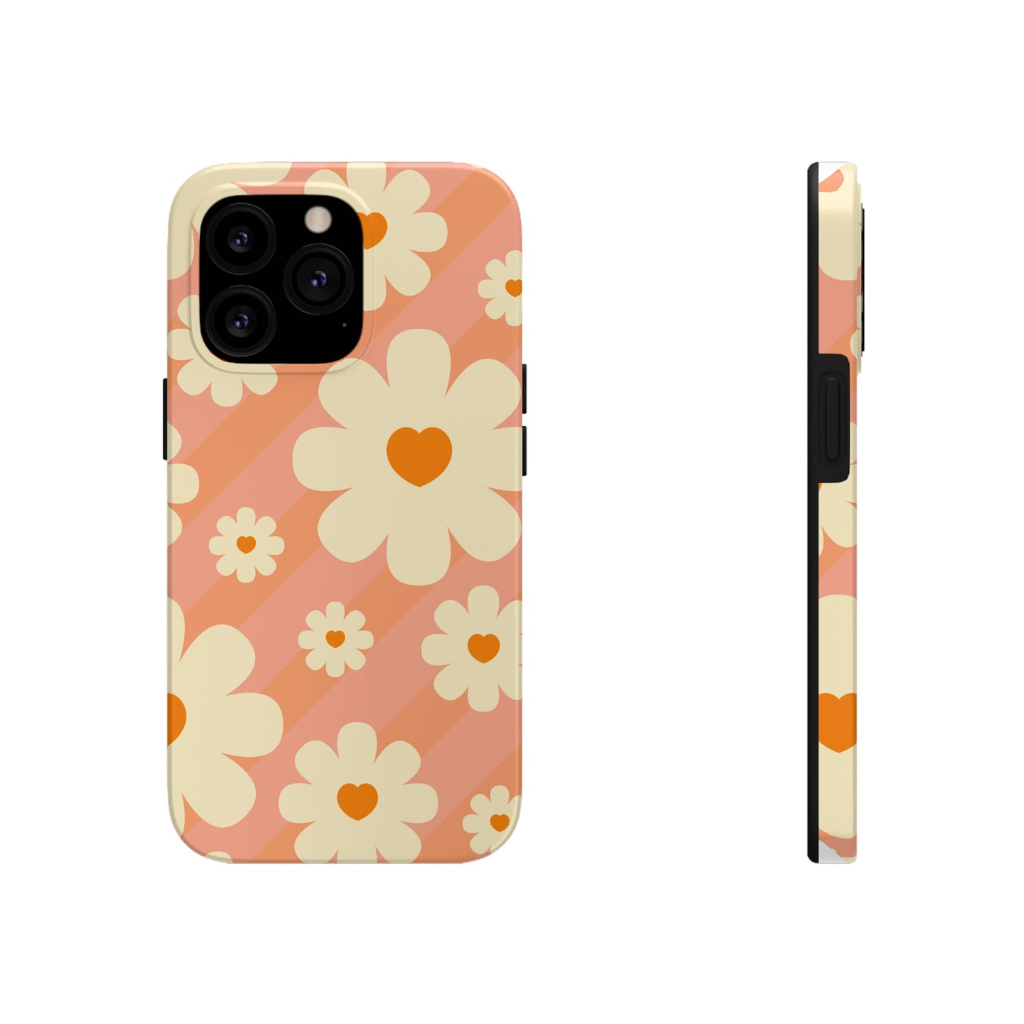 Retro Floral iPhone Case, iPhone 14 Tough Phone Case, Impact Resistant Phone Case