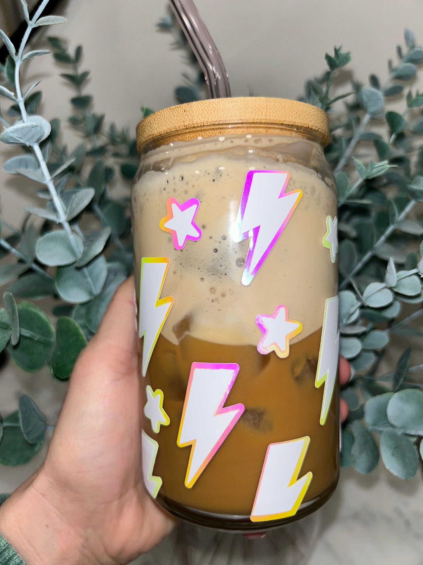 Overstimulated Moms Club Beer Can Glass