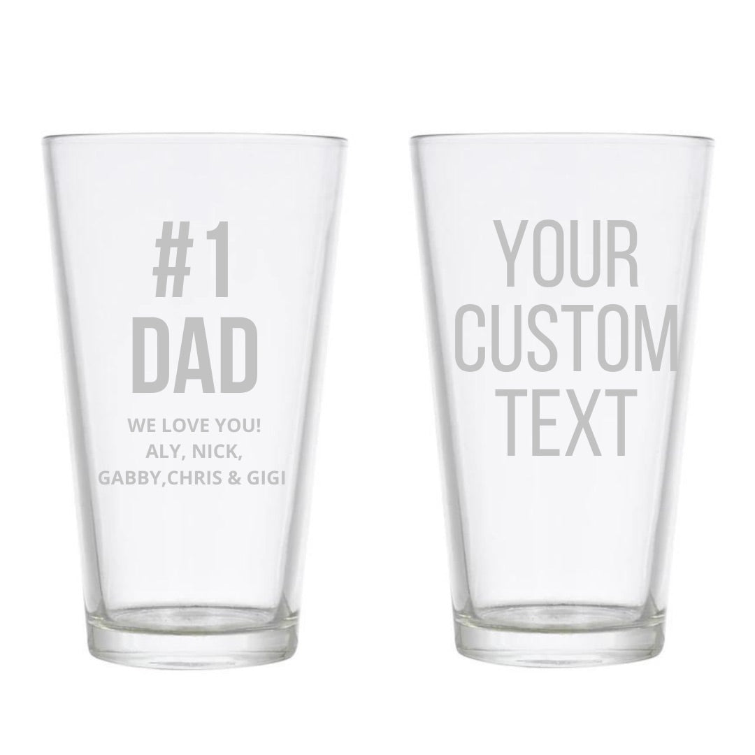 Personalized Engraved Beer Pint Glass