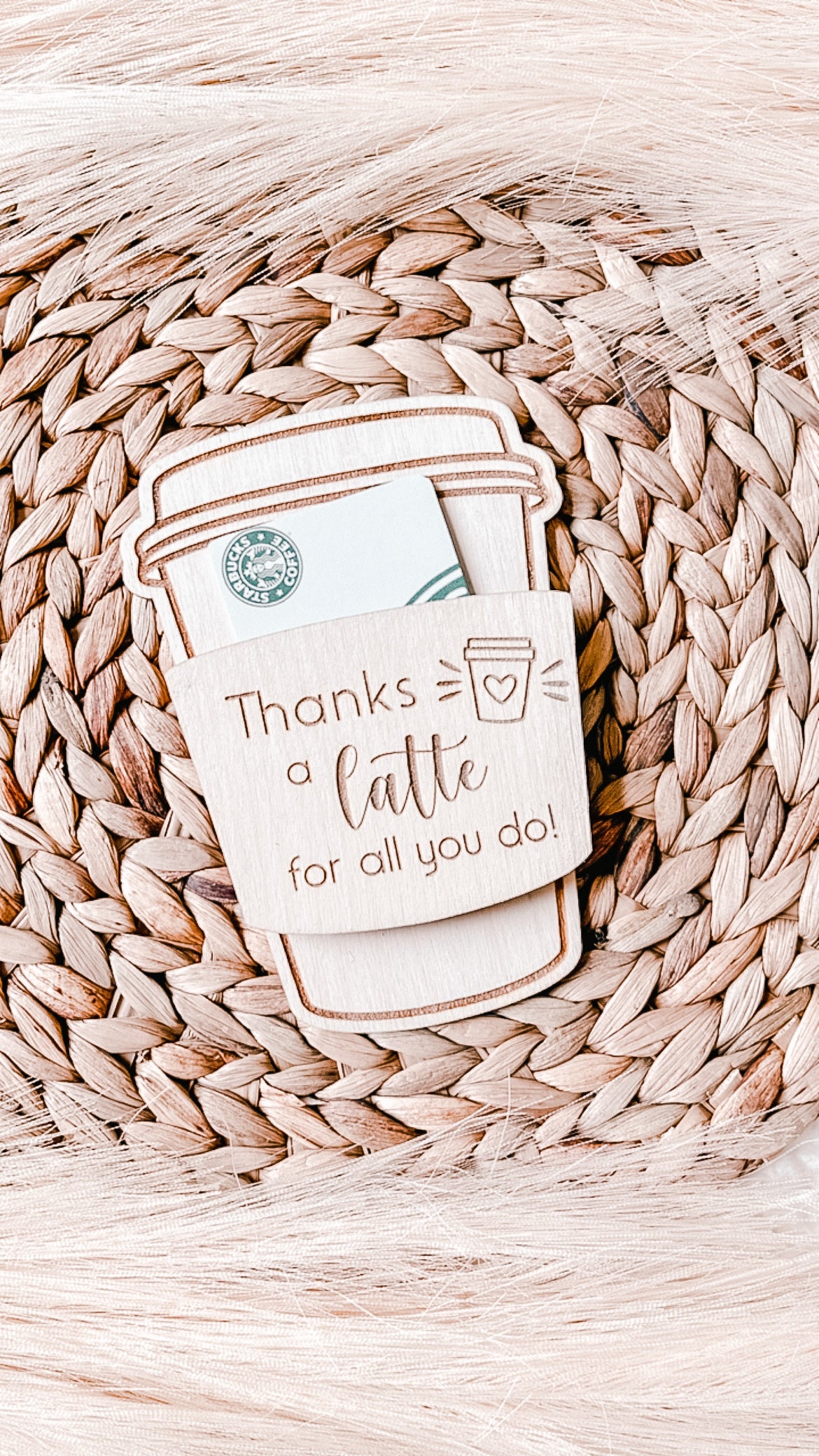 Thank You A Latte Gift Card Holder