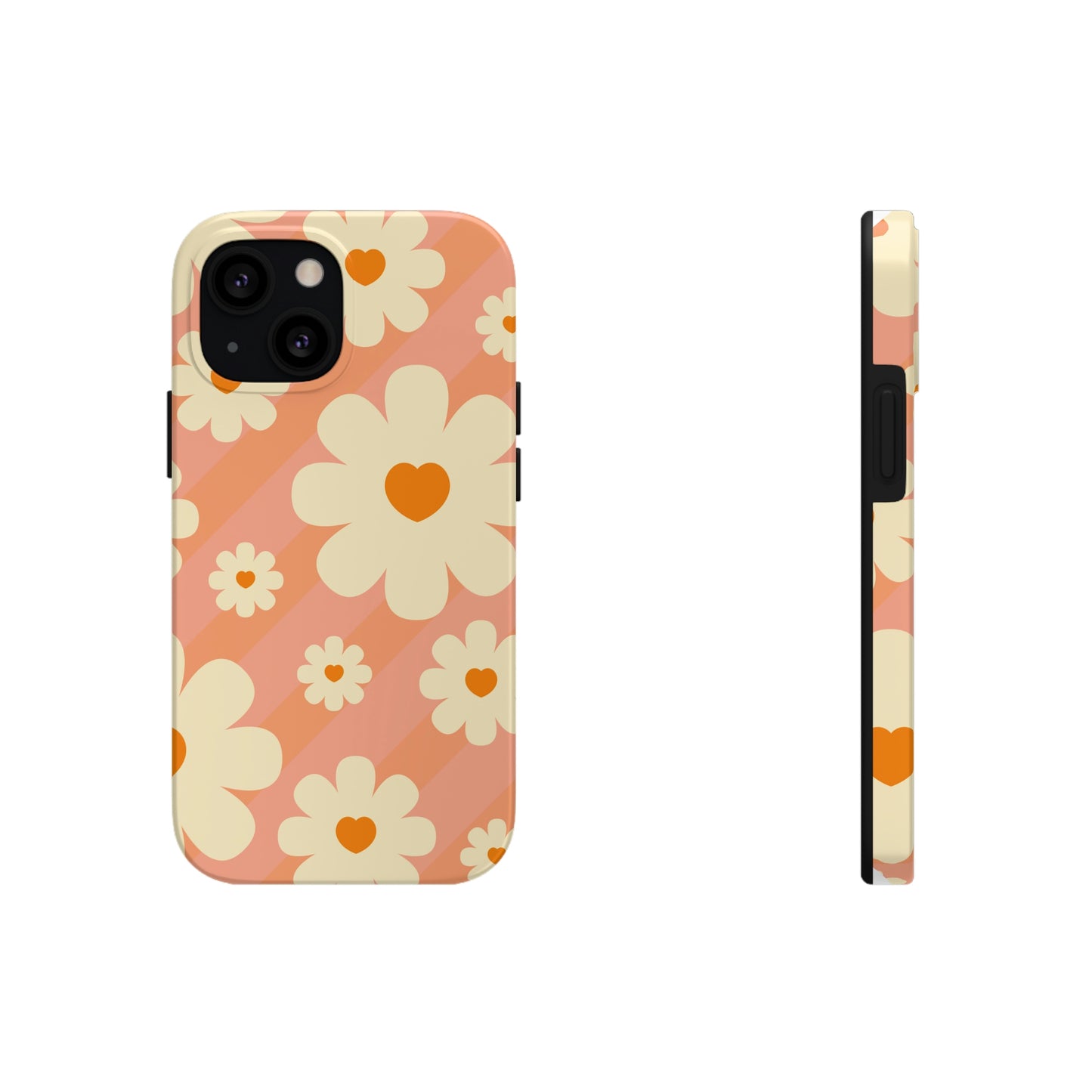 Retro Floral iPhone Case, iPhone 14 Tough Phone Case, Impact Resistant Phone Case