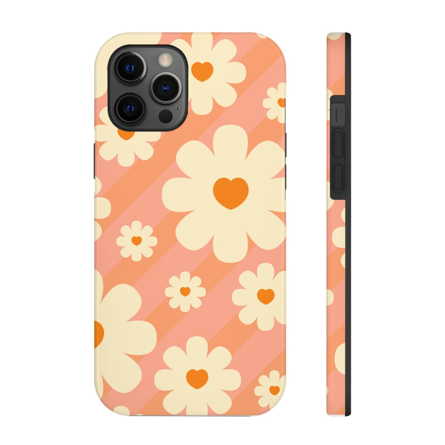 Retro Floral iPhone Case, iPhone 14 Tough Phone Case, Impact Resistant Phone Case