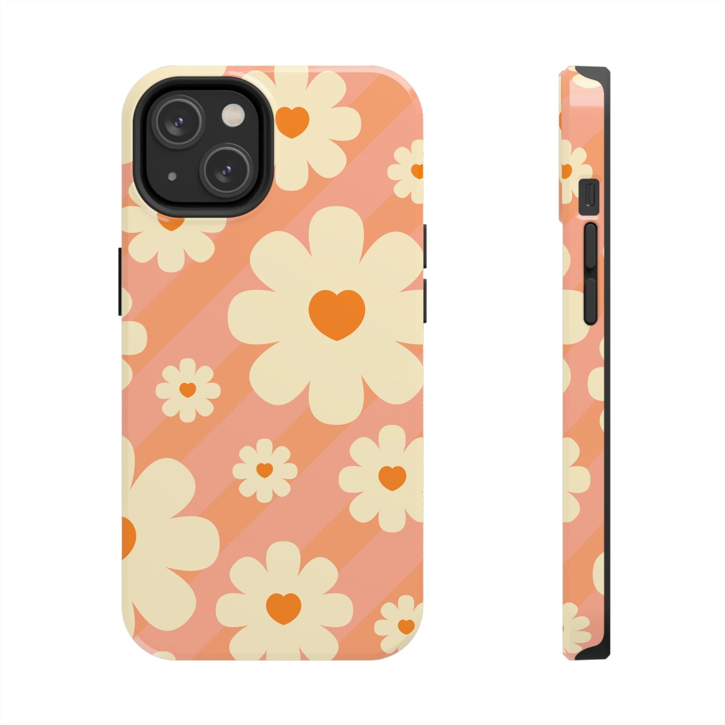 Retro Floral iPhone Case, iPhone 14 Tough Phone Case, Impact Resistant Phone Case