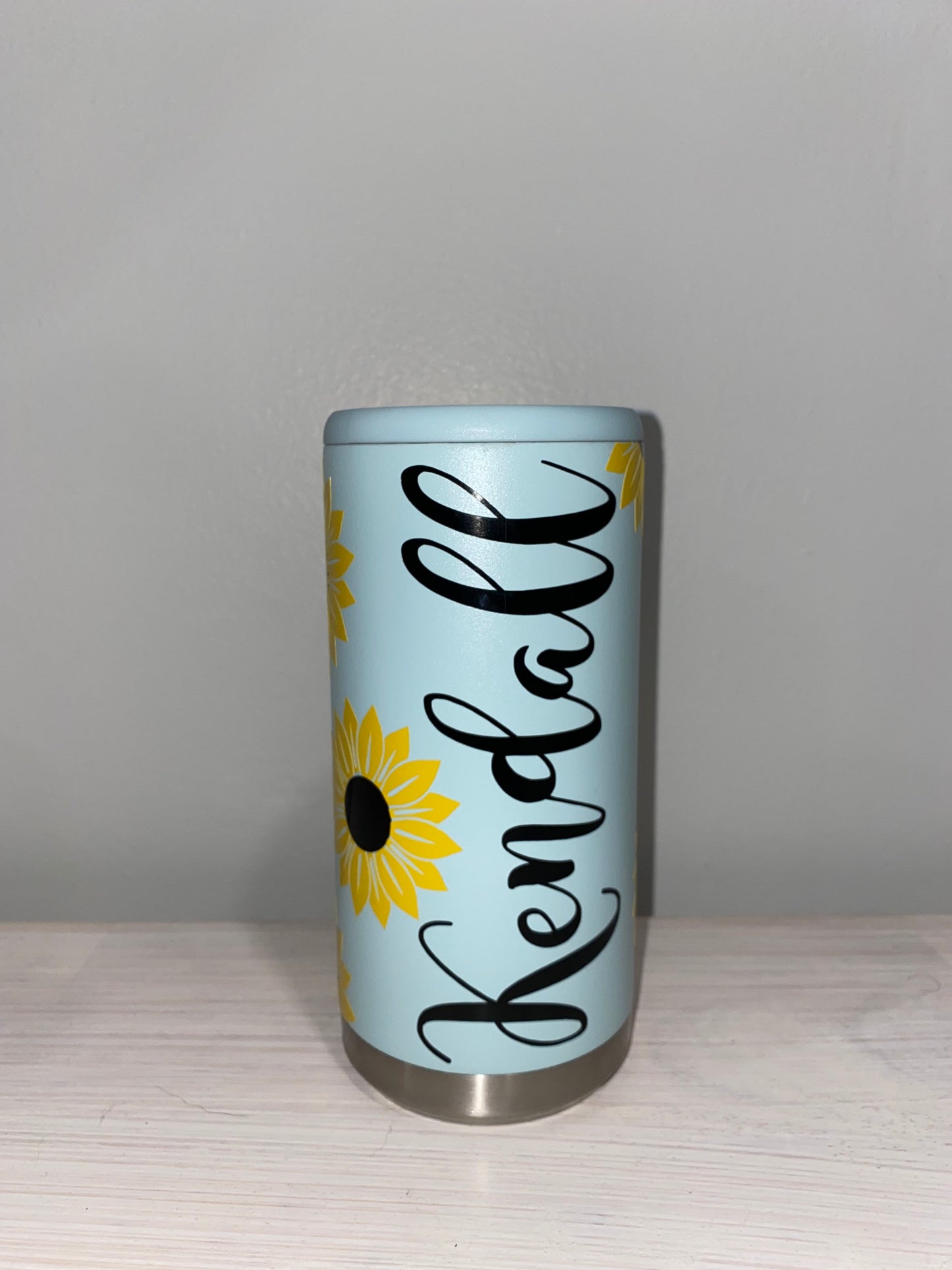 Sunflower Slim Can Cooler | Hard Seltzer Cooler | Slim Can Cooler