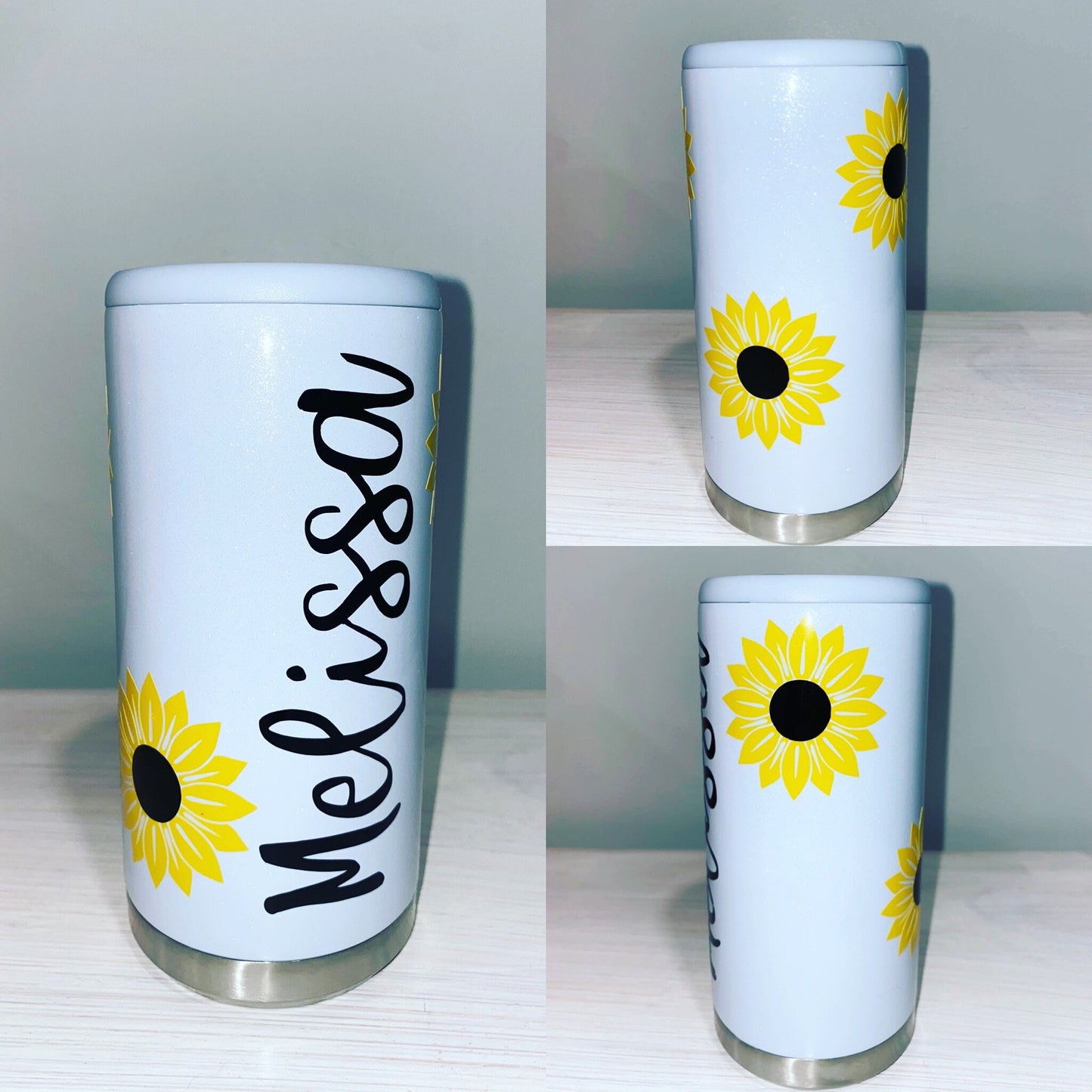 Sunflower Slim Can Cooler | Hard Seltzer Cooler | Slim Can Cooler