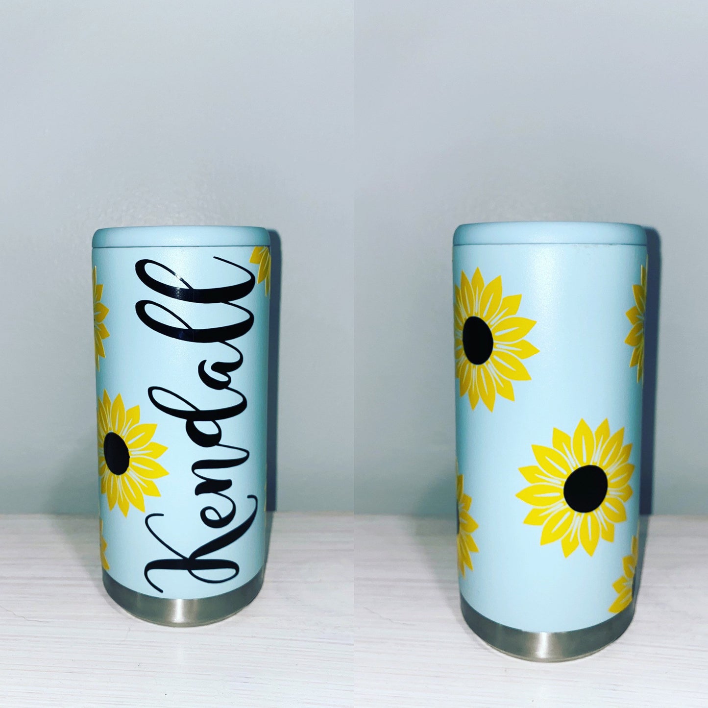 Sunflower Slim Can Cooler | Hard Seltzer Cooler | Slim Can Cooler