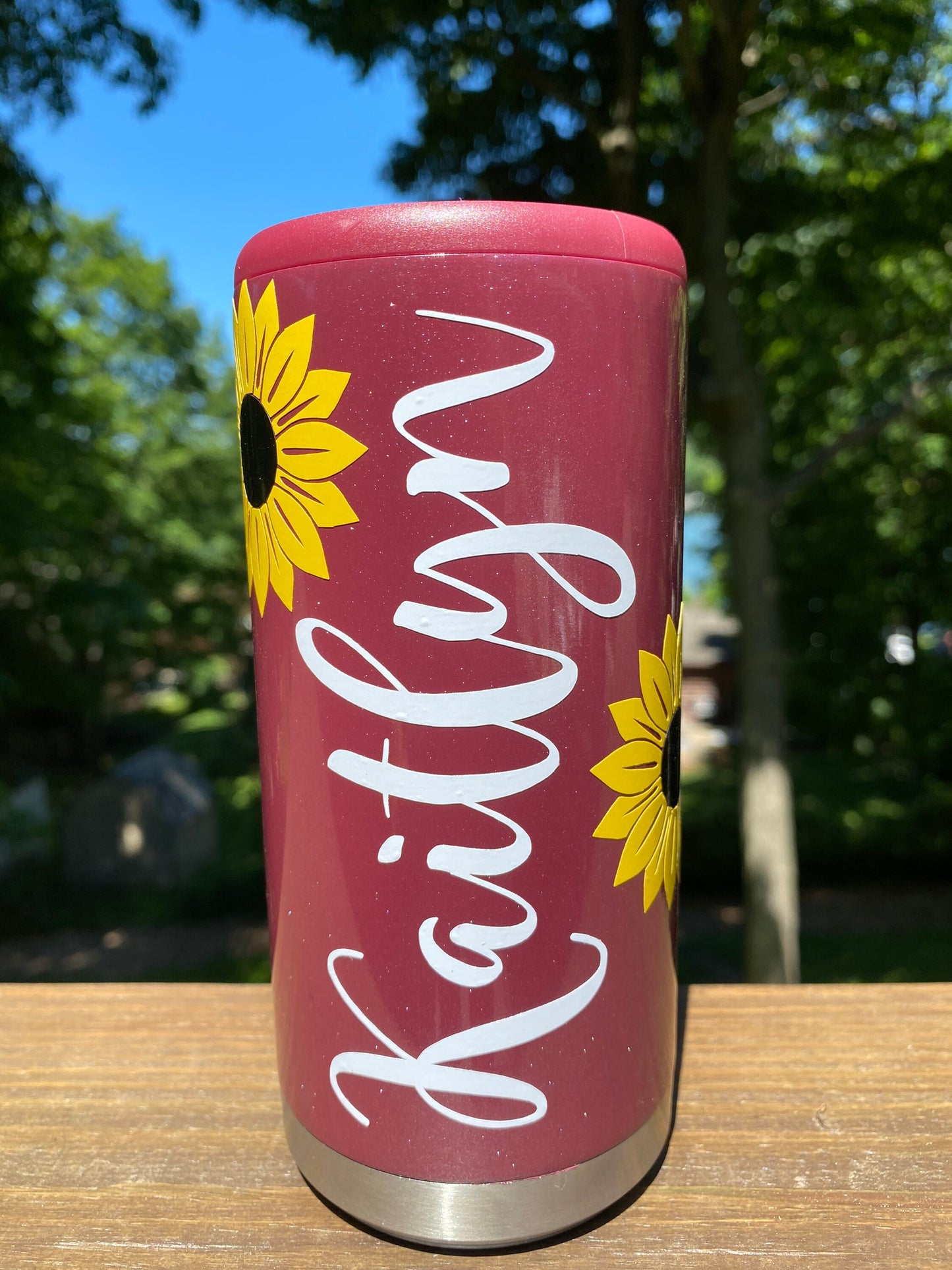 Sunflower Slim Can Cooler | Hard Seltzer Cooler | Slim Can Cooler