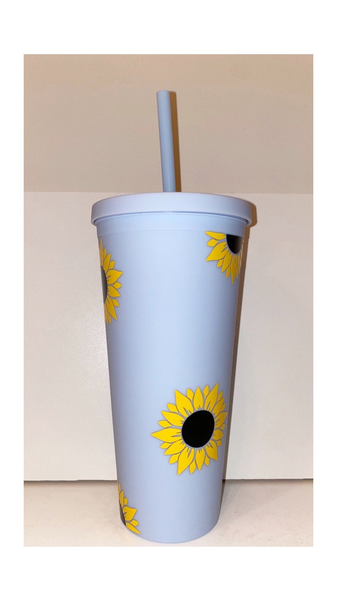 Sunflower Tumbler | Personalized Tumbler | Gift for Her | Birthday Gift | Matte Tumbler