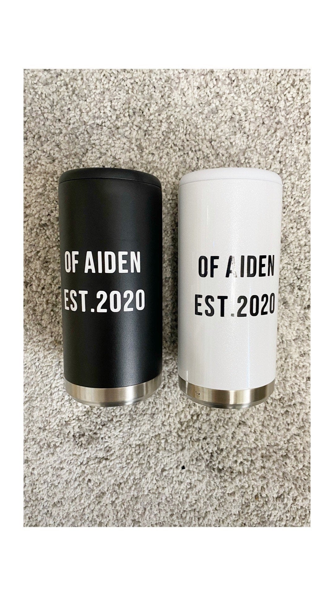 Godparents Slim Can Cooler Set | Godmother Gift | Godfather Gift | Godparents Gift  | Slim Can Cooler