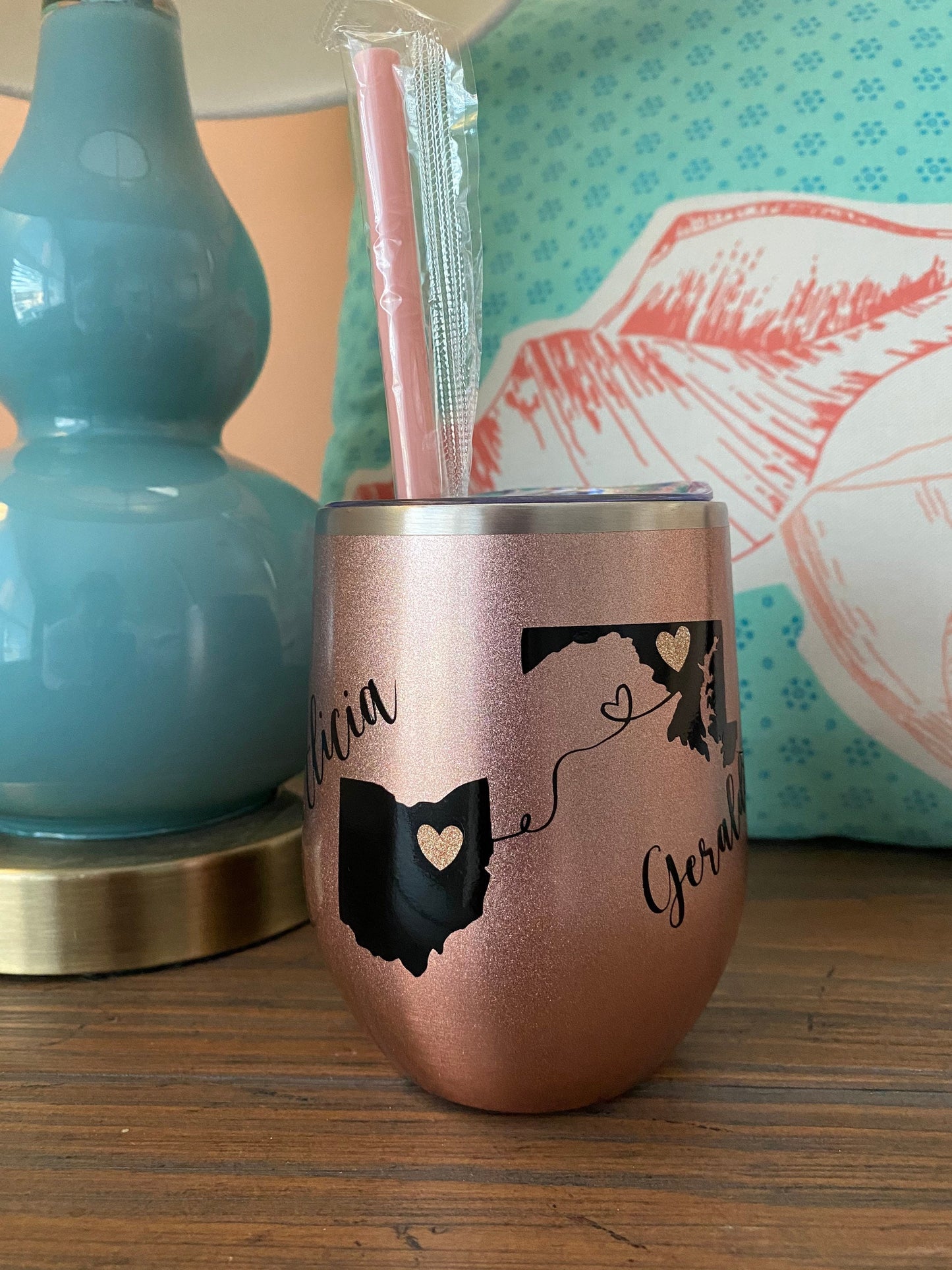 Long Distance Stemless Wine Tumbler