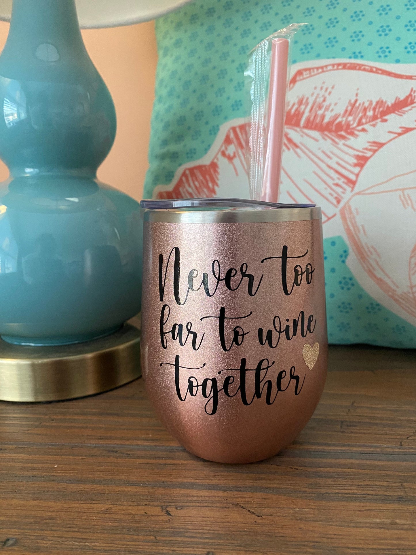 Long Distance Stemless Wine Tumbler