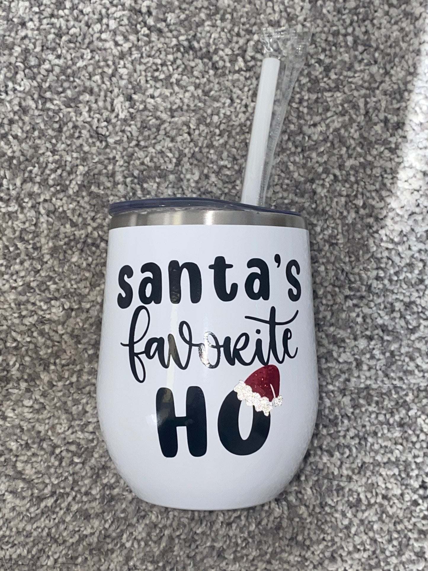 Santa’s Favorite Ho Wine Tumbler