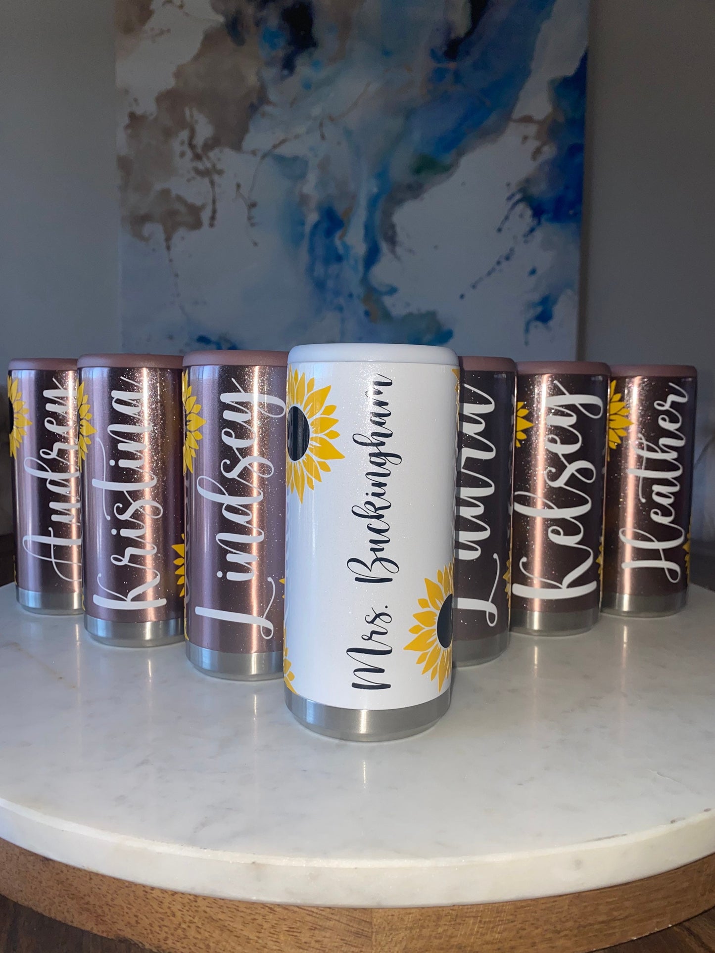 Sunflower Slim Can Cooler | Hard Seltzer Cooler | Slim Can Cooler