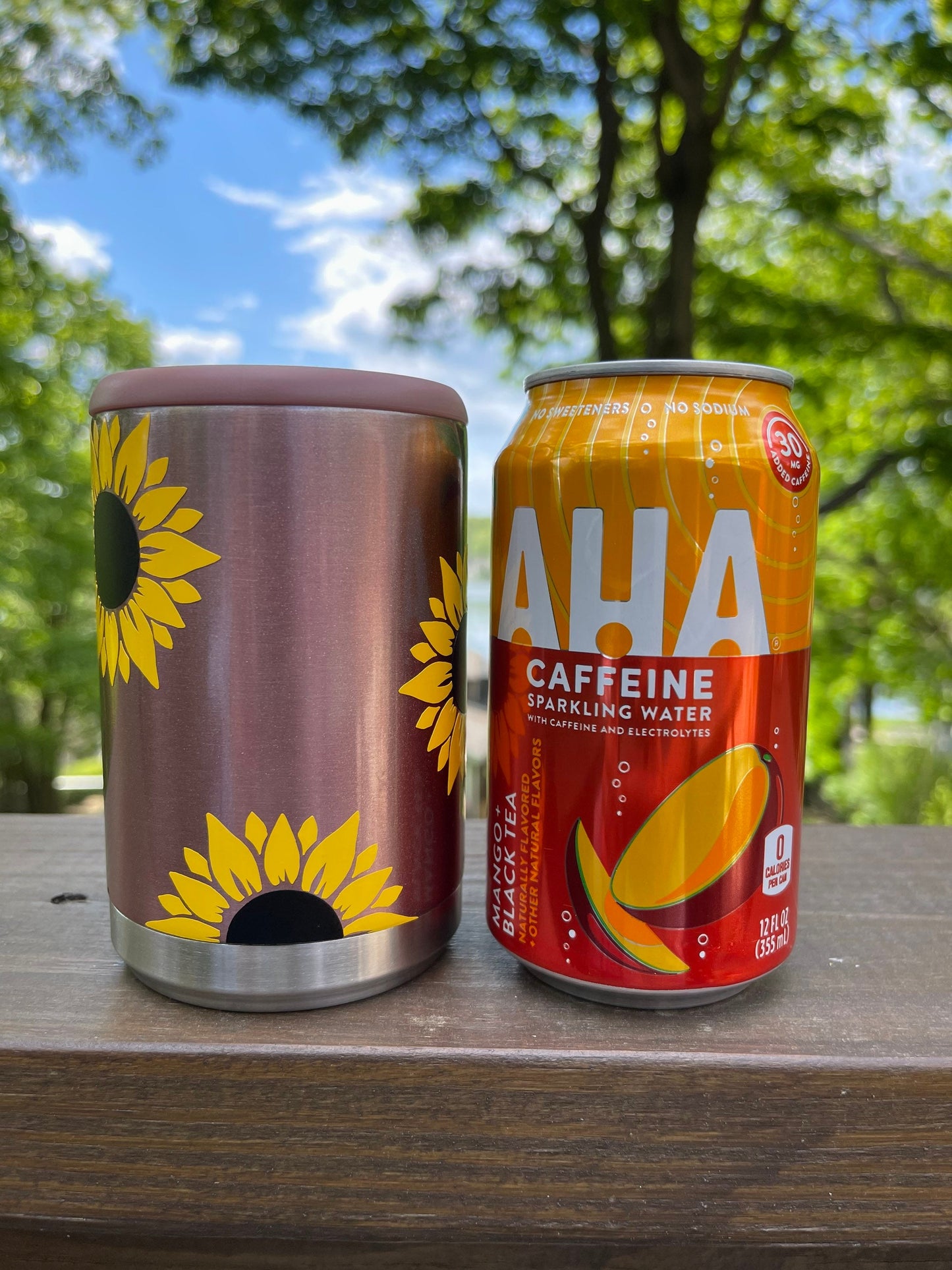 Sunflower Beer Can Cooler | Beer Cooler | Can Cooler