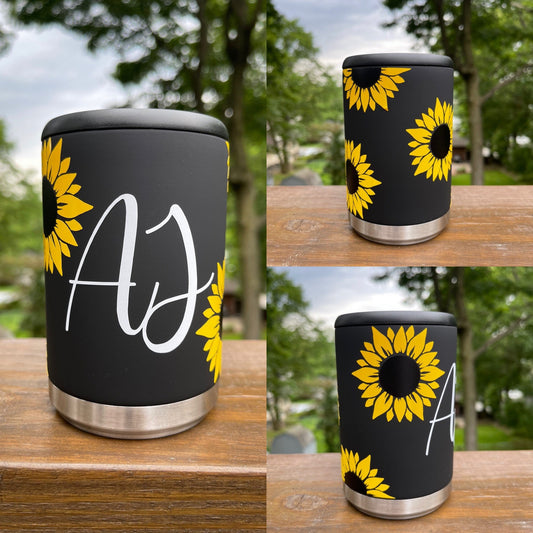 Sunflower Beer Can Cooler | Beer Cooler | Can Cooler