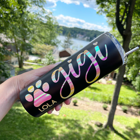 Dog Mom Tumbler | Personalized Tumbler | Gift for Dog Mom