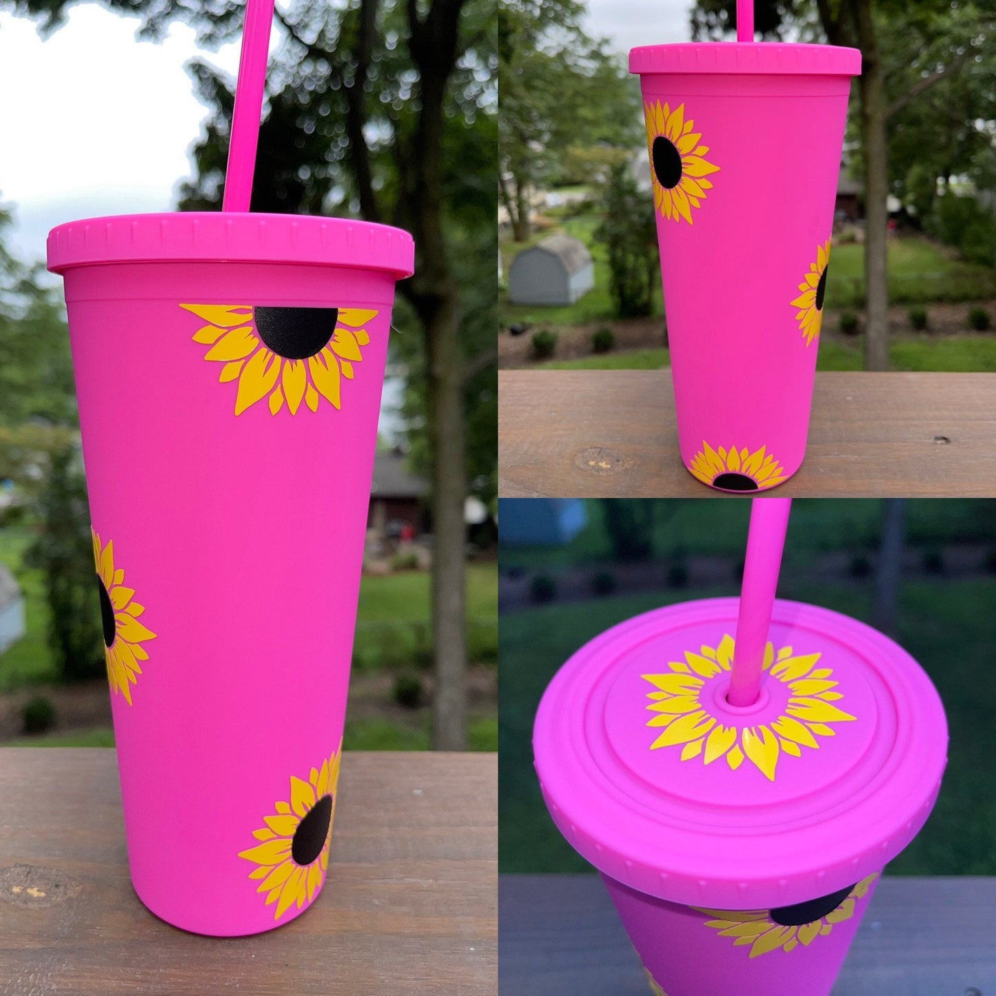Sunflower Tumbler | Personalized Tumbler | Gift for Her | Birthday Gift | Matte Tumbler