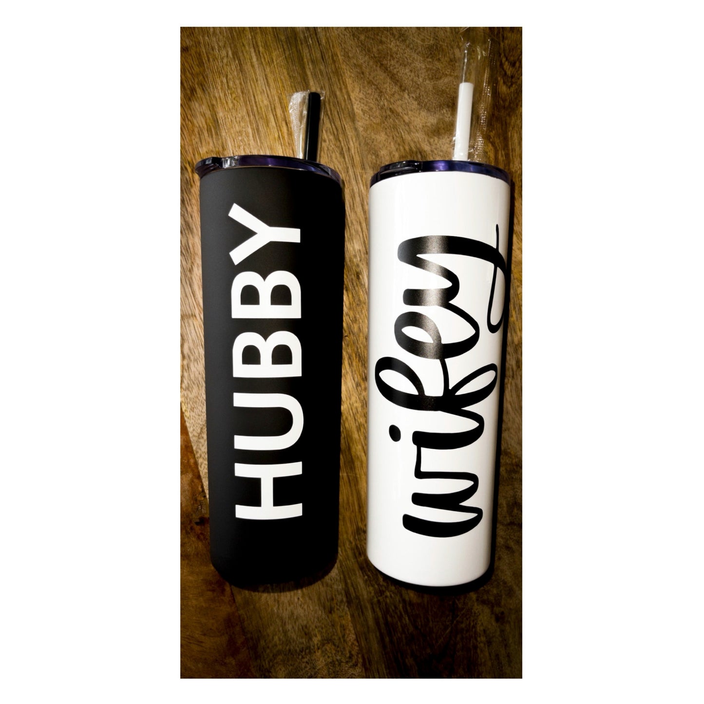 Mr and Mrs Tumbler Set | Mr and Mrs Gift Set |Engagement Gift | Hubby and Wifey | Bridal Shower Gift | Honeymoon Gift | Wifey Tumbler